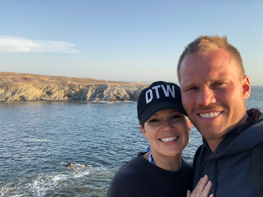 Sunset along the coast of Porto Covo, Portugal